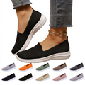 Women's Breathable Mesh Knit Slip-On Sneakers - Lightweight Walking Shoes